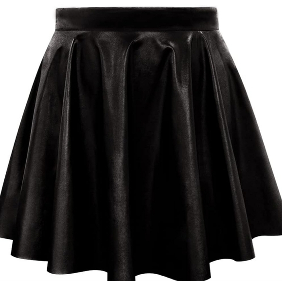 Eleven Paris Faux Leather Circle Skirt Size 34 XS - Picture 1 of 8